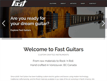 Tablet Screenshot of fastguitars.com